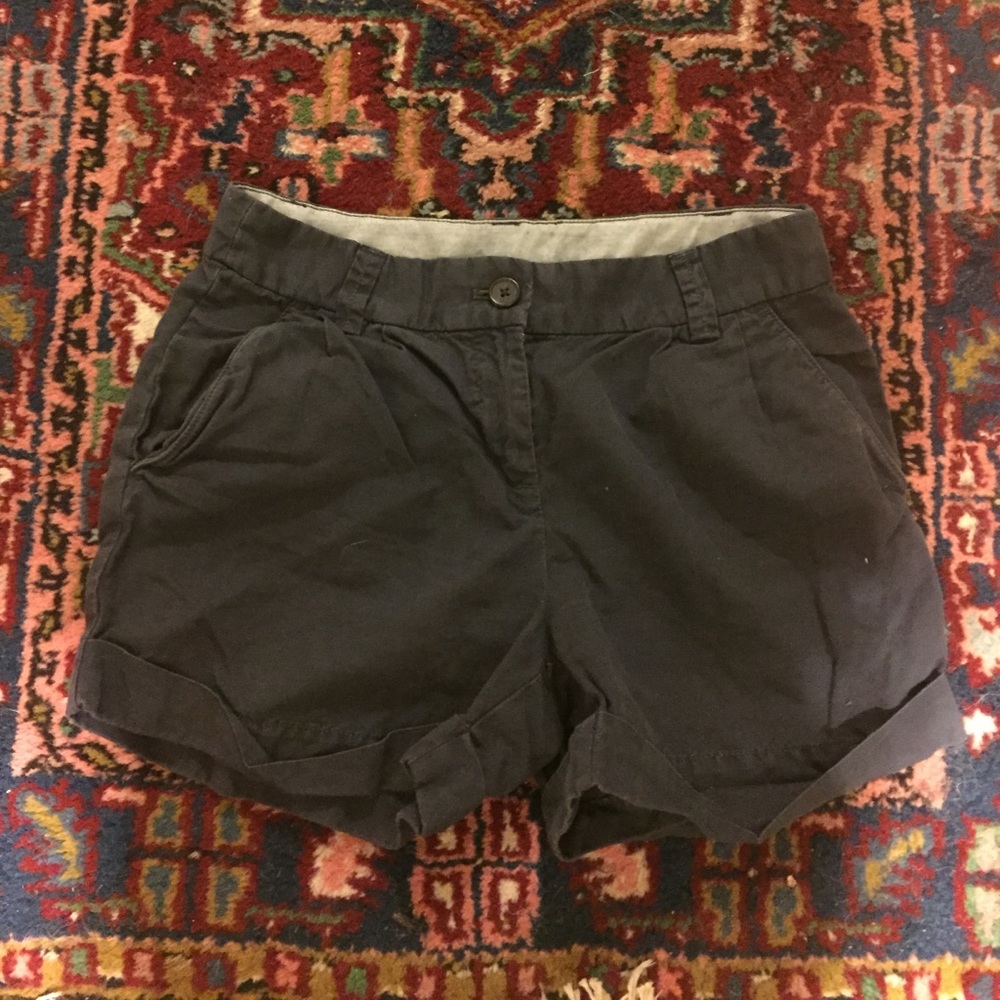 J. Crew high waisted navy shorts